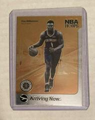 Zion Williamson Basketball Cards 2019 Panini Hoops Premium Stock Arriving Now Prices