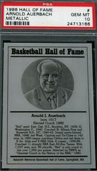 Arnold Auerbach Basketball Cards 1986 Hall of Fame Metallic Prices