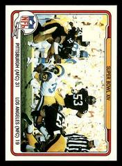 Super Bowl XIV [Pittsburgh vs. L.A.] Football Cards 1982 Fleer Team Action Prices
