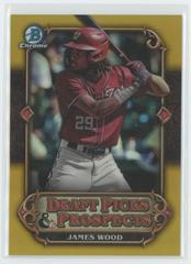 James Wood [Gold] Baseball Cards 2023 Bowman Draft Picks & Prospects Prices