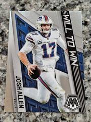 Josh Allen Football Cards 2022 Panini Mosaic Will to Win Prices