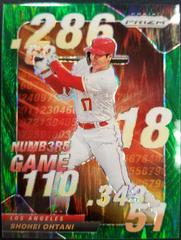Shohei Ohtani [Forest Green Prizm] #162 Baseball Cards 2020 Panini Prizm Prices