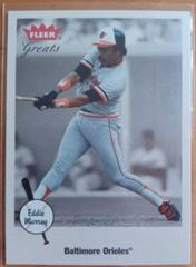Eddie Murray Baseball Cards 2002 Fleer Greats Prices