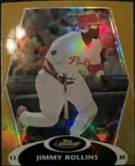 Jimmy Rollins [Gold Refractor] Baseball Cards 2008 Finest Prices