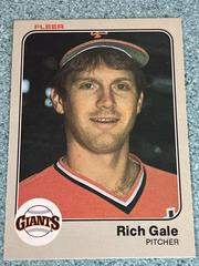 Rich Gale #260 Baseball Cards 1983 Fleer Prices