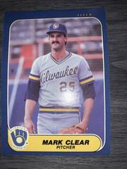 Mark Clear #U-26 Baseball Cards 1986 Fleer Update Prices