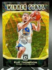 Klay Thompson [Gold Wave Prizm] Basketball Cards 2020 Panini Donruss Optic Winner Stays Prices