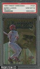Barry Larkin [Die Cut] #157 Baseball Cards 1997 Finest Embossed Prices