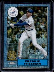 Freddie Freeman [Blue] #T87C-38 Baseball Cards 2022 Topps Silver Pack 1987 Chrome Prices