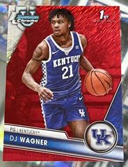 DJ Wagner [Red Shimmer] #43 Basketball Cards 2023 Bowman Chrome University Prices