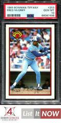 Fred McGriff #253 Baseball Cards 1989 Bowman Tiffany Prices