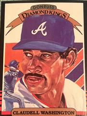 Claudell Washington [Diamond Kings] #11 Baseball Cards 1985 Donruss Prices