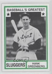 Hank Greenberg [Tan Back] #27 Baseball Cards 1982 TCMA Greatest Sluggers Prices