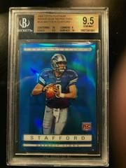 Matthew Stafford [Blue Refractor] Football Cards 2009 Topps Platinum Prices
