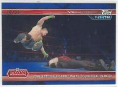 John Cena Defeats Kane in a No Disqualification Match [Blue] Wrestling Cards 2019 Topps WWE Road to Wrestlemania Prices