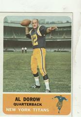 Al Dorow #57 Football Cards 1962 Fleer Prices