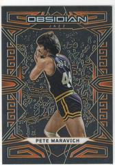 Pete Maravich [Orange] Basketball Cards 2022 Panini Obsidian Prices