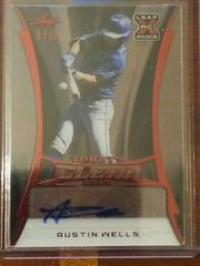 Austin Wells [Red] Baseball Cards 2020 Leaf Trinity Clear Autographs Prices