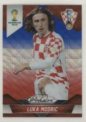 Luka Modric [Blue & Red Wave Prizm] Soccer Cards 2014 Panini Prizm World Cup Prices