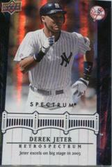 Derek Jeter #DJ71 Baseball Cards 2008 Upper Deck Spectrum Jeter Retrospectrum Prices