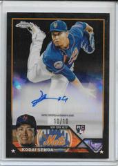 Kodai Senga [Black] #USA-KS Baseball Cards 2023 Topps Chrome Update Sapphire Autographs Prices