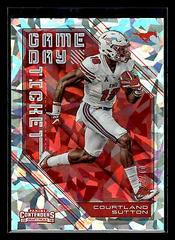 Courtland Sutton [Cracked Ice] #7 Football Cards 2018 Panini Contenders Draft Picks Game Day Ticket Prices