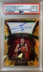 Tyler Herro [Neon Orange Pulsar Prizm] Basketball Cards 2019 Panini Select Rookie Signatures Prices
