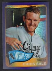Chris Sale [Team Logo Purple Refractor] #471 Baseball Cards 2014 Topps Heritage Chrome Prices