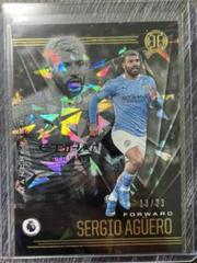 Sergio Aguero [Cracked Ice] Soccer Cards 2020 Panini Chronicles Illusions Premier League Prices