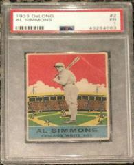 Al Simmons #2 Baseball Cards 1933 DeLong Prices