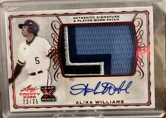 Alika Williams [Red] #PA-AW1 Baseball Cards 2020 Leaf Trinity Patch Autographs Prices