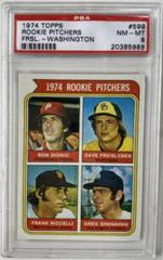 Rookie Pitchers [Frsl. Washington] #599 Baseball Cards 1974 Topps Prices