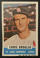 Ernie Broglio [Hand Cut] #16 Baseball Cards 1961 Bazooka Prices