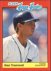 Alan Trammell Baseball Cards 1989 Fleer League Leaders Prices