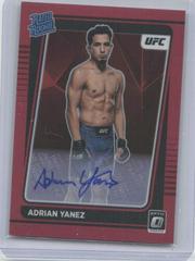 Adrian Yanez [Signature Red] Ufc Cards 2022 Panini Donruss Optic UFC Prices
