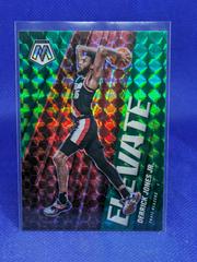 Derrick Jones Jr. [Green Fluorescent] Basketball Cards 2020 Panini Mosaic Elevate Prices