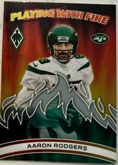 Aaron Rodgers #PWF-7 Football Cards 2023 Panini Phoenix Playing with Fire Prices