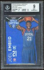 Joel Embiid [Mirror Platinum Blue Die Cut] #143 Basketball Cards 2014 Panini Totally Certified Prices