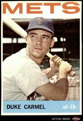 Duke Carmel #44 Baseball Cards 1964 Topps Prices