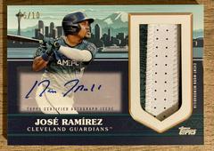 Jose Ramirez #ASAJP-JRA Baseball Cards 2023 Topps Update All Star Autographs Jumbo Patch Prices