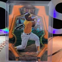 Rickey Henderson [Neon Orange Pulsar] Baseball Cards 2023 Panini Select Prices