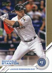 Giancarlo Stanton #JRD-17 Baseball Cards 2017 Topps Jackie Robinson Day Prices