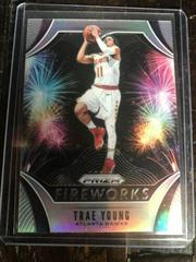 Trae Young [Silver Prizm] Basketball Cards 2019 Panini Prizm Fireworks Prices