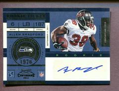 Allen Bradford [Autograph] #109 Football Cards 2011 Playoff Contenders Prices