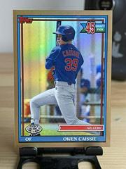Owen Caissie [Gold] #PD-181 Baseball Cards 2021 Topps Pro Debut Prices