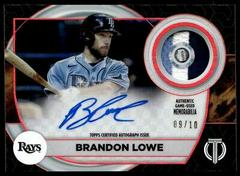Brandon Lowe [Red] Baseball Cards 2022 Topps Tribute Autograph Patches Prices