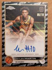 Jaylen Martin [Black White] #CA-JM2 Basketball Cards 2022 Topps Chrome OTE Overtime Elite Autographs Prices
