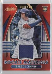 Greg Deichmann [Spectrum Red] #ARM-GD Baseball Cards 2022 Panini Absolute Rookie Materials Prices