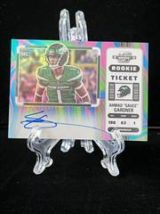 Ahmad 'Sauce' Gardner [Rookie Ticket Autograph Neon Marble] #101 Football Cards 2022 Panini Contenders Optic Prices
