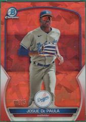 Josue De Paula [Orange] #BCP-172 Baseball Cards 2023 Bowman Chrome Prospects Sapphire Prices